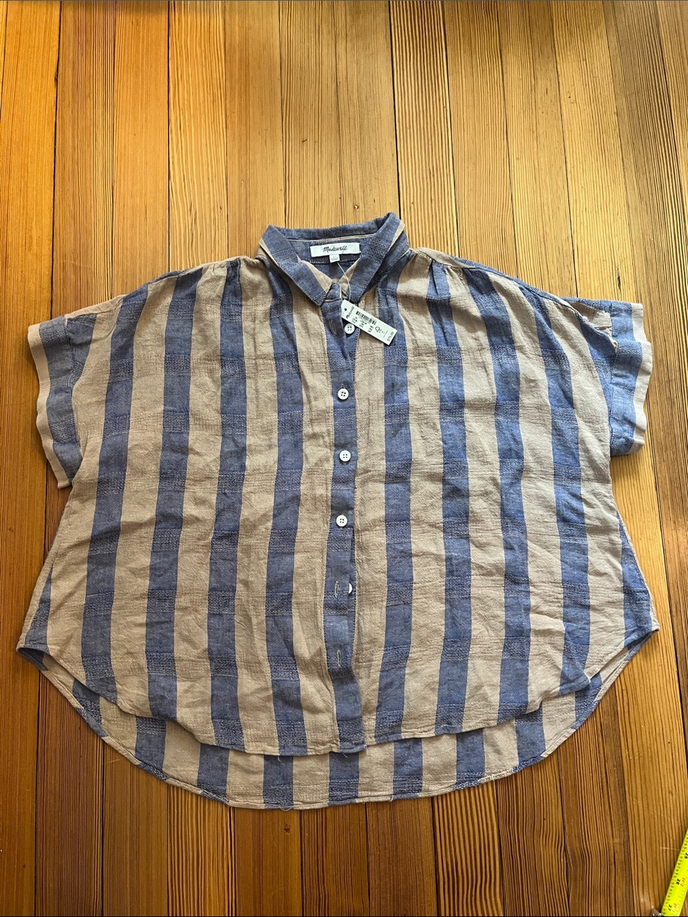 NWT Madewell Linen Blend Hilltop Shirt
